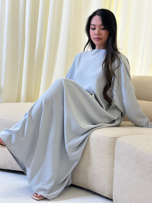 Pale Blue Abaya