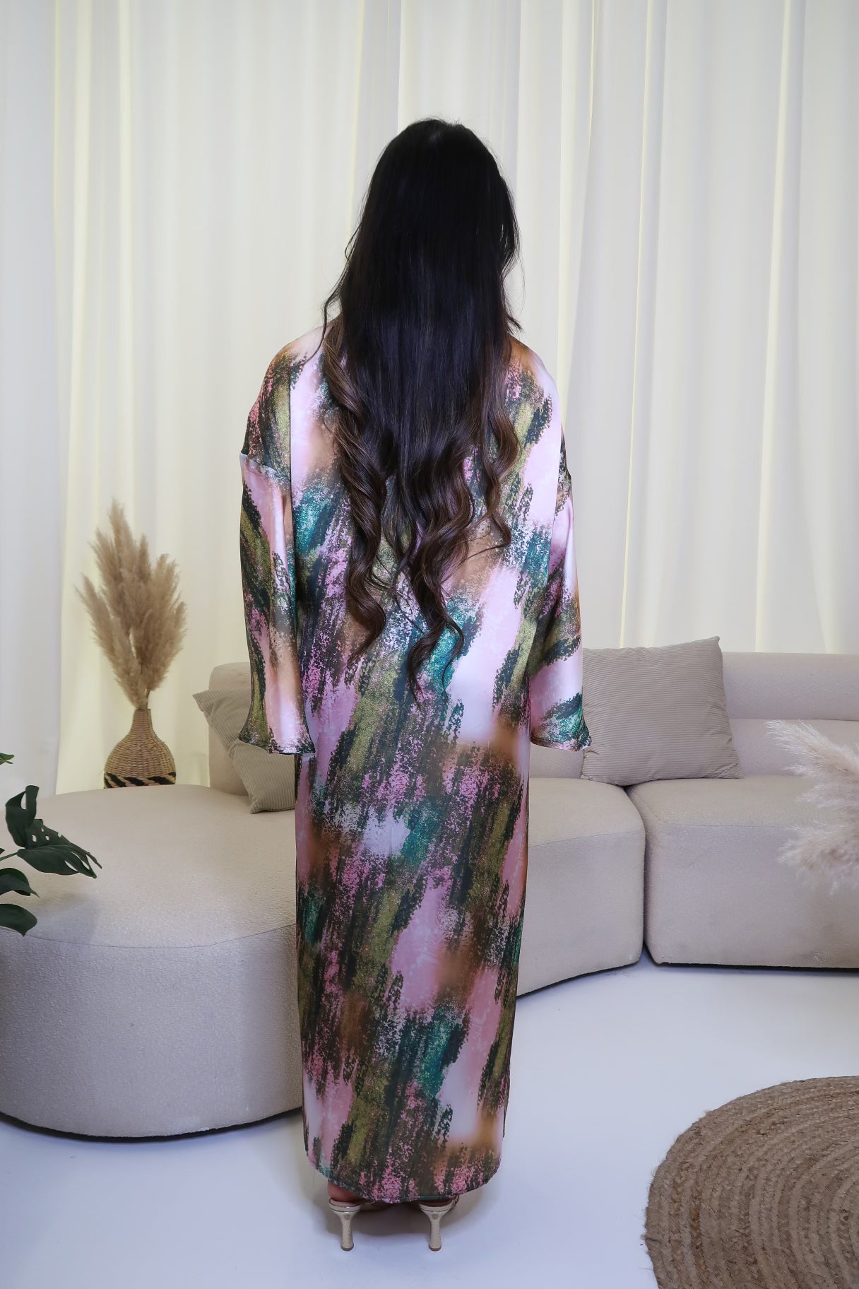 Watercolour Abaya Dress