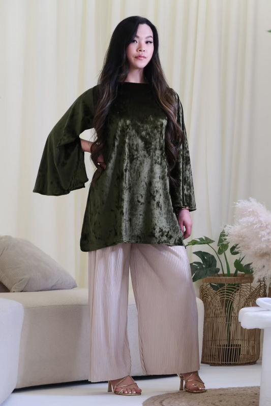 Forest Green Velvet co-ord