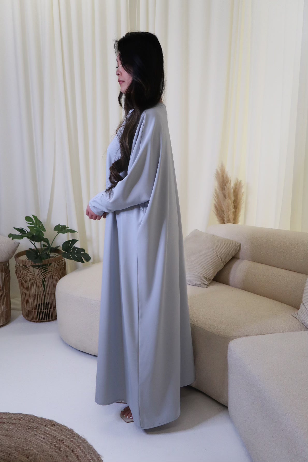 Pale Blue Abaya