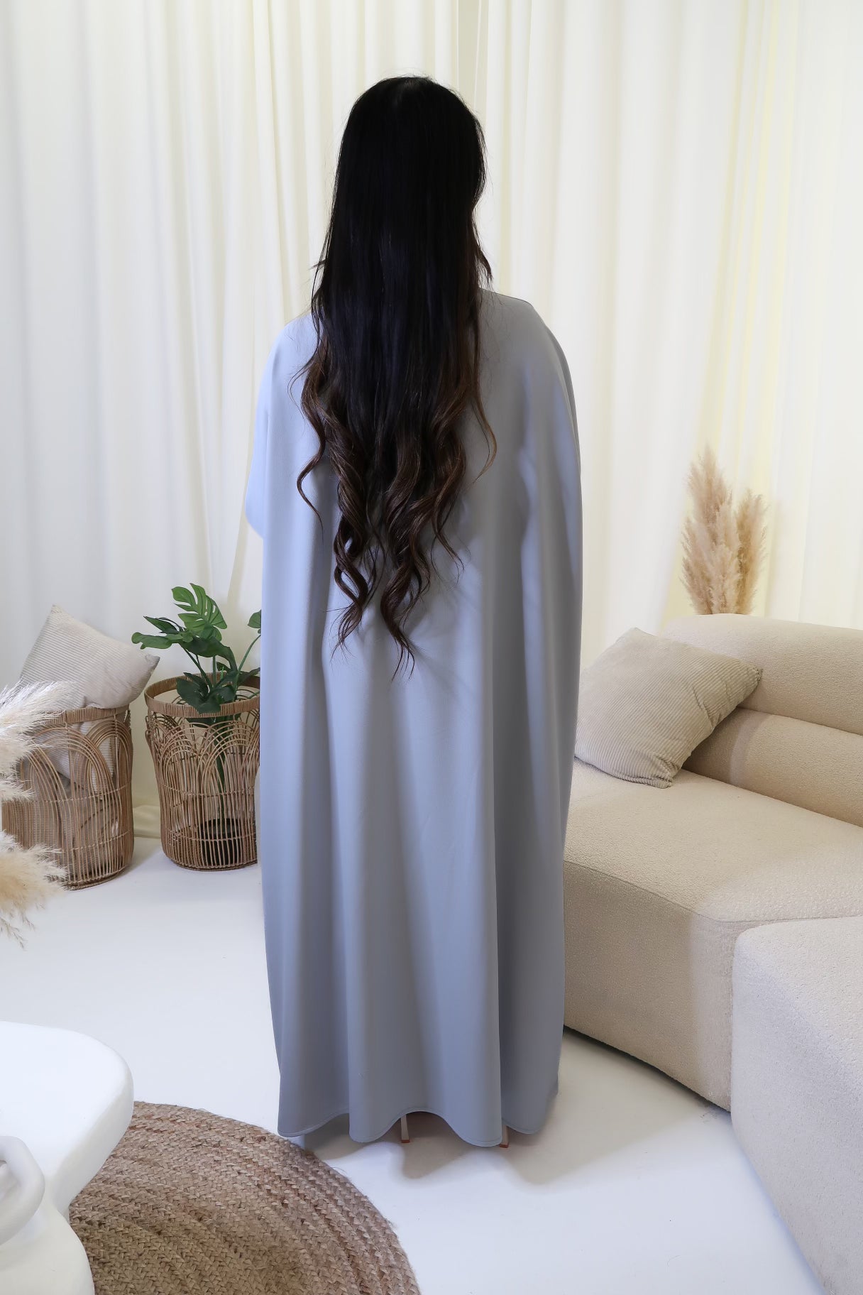 Pale Blue Abaya
