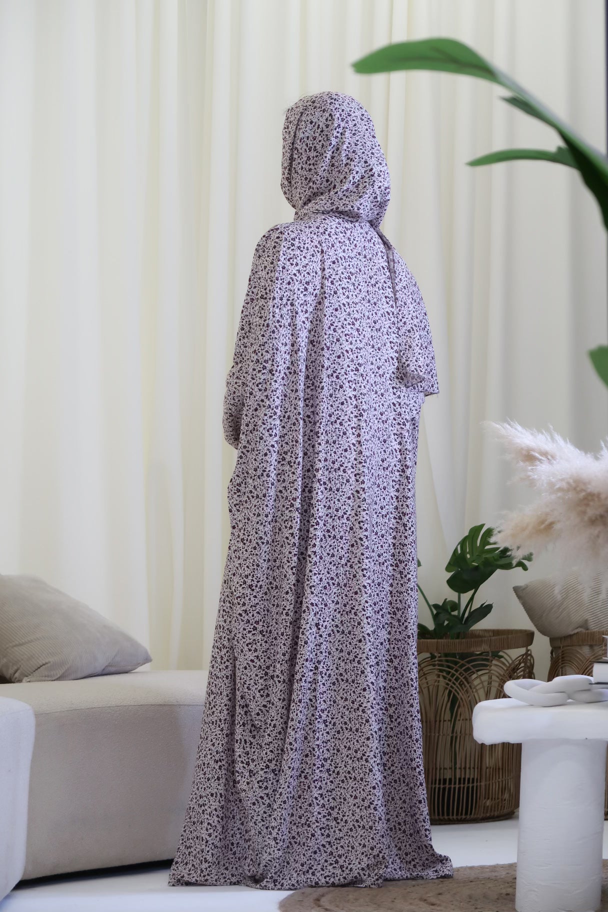 All In One Printed Prayer Abaya (3 different Colours Available)